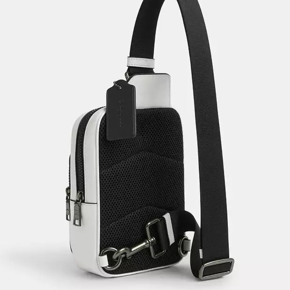 Coach CY912 Walnut/Chalk Racer Sling Pack - Picture 3 of 7